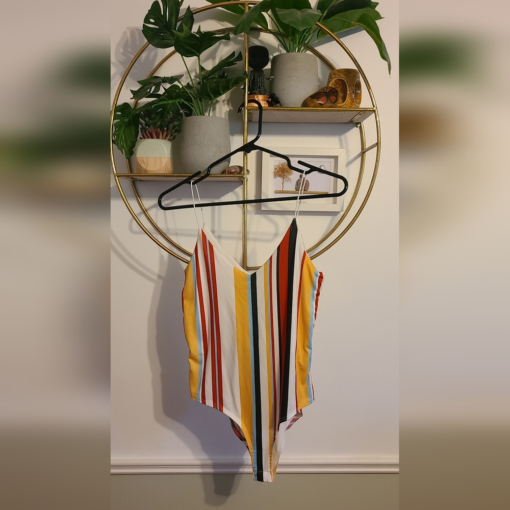 Multicolor Striped Body Suit